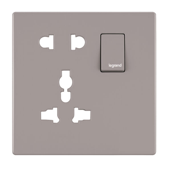 13A 5 Pin Multi Socket with Switch