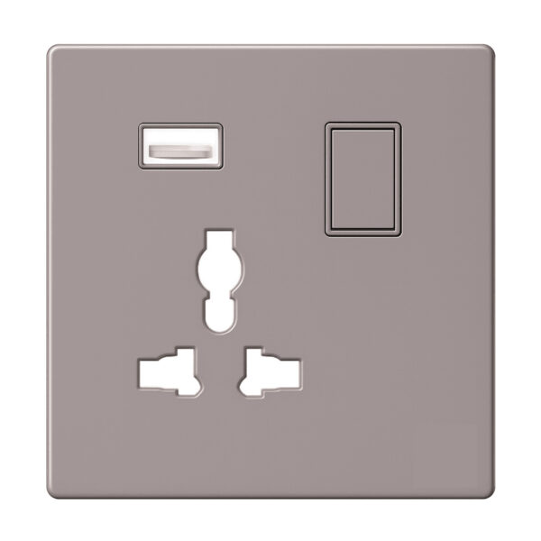 13A Universal Socket With Two USB