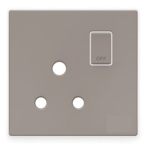 15A 3 Pin Round Socket With Switch