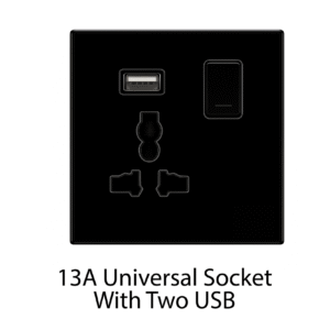 13A Universal Socket With USB